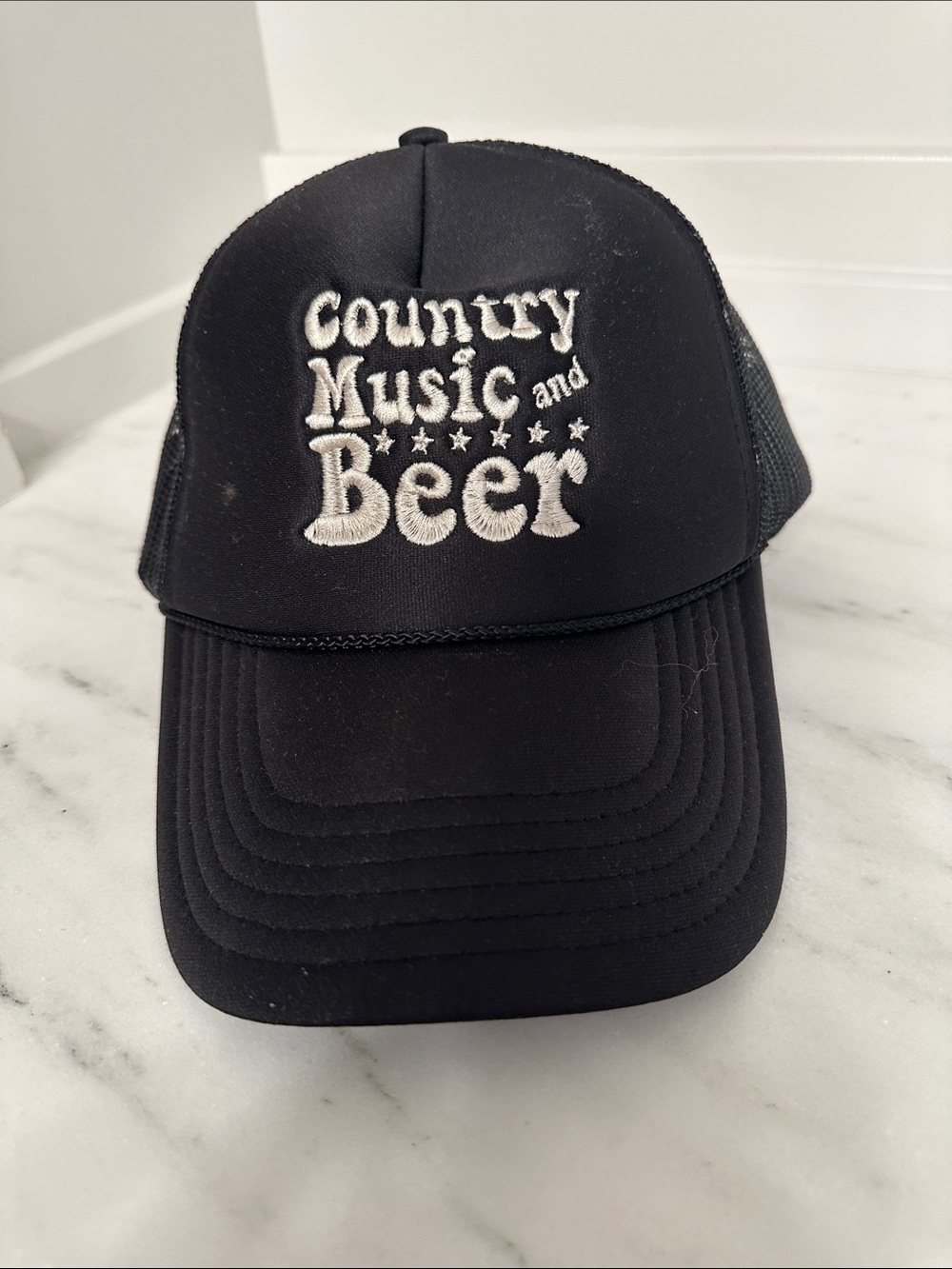 Otto Country Music and Beer Black Trucker Hat.  Like new